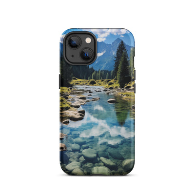 Österreichische Alpen und steiniger Bach - iPhone Schutzhülle (robust) berge xxx iPhone 13