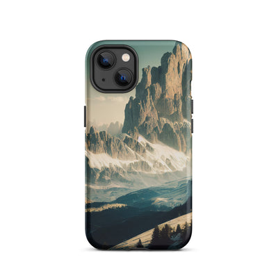 Dolomiten - Landschaftsmalerei - iPhone Schutzhülle (robust) berge xxx iPhone 13