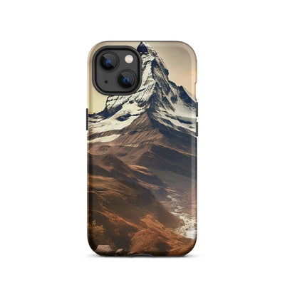 Matterhorn - Epische Malerei - Landschaft - iPhone Schutzhülle (robust) berge xxx iPhone 13