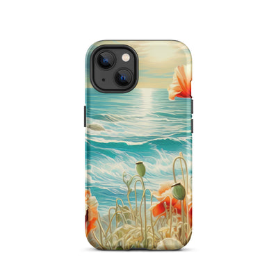 Blumen, Meer und Sonne - Malerei - iPhone Schutzhülle (robust) camping xxx iPhone 13