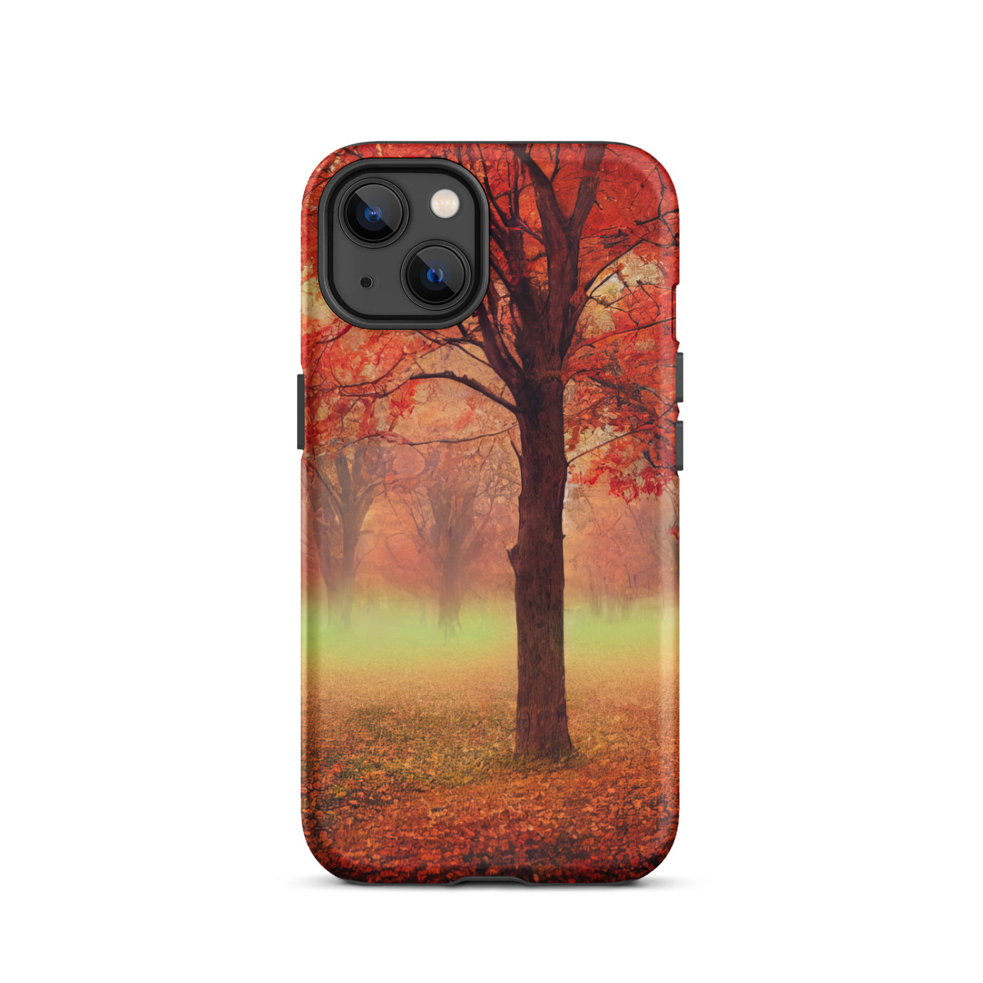 Wald im Herbst - Rote Herbstblätter - iPhone Schutzhülle (robust) camping xxx iPhone 13