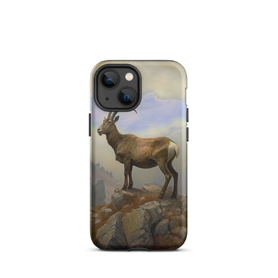 Steinbock am Berg - Wunderschöne Malerei - iPhone Schutzhülle (robust) berge xxx iPhone 13 mini