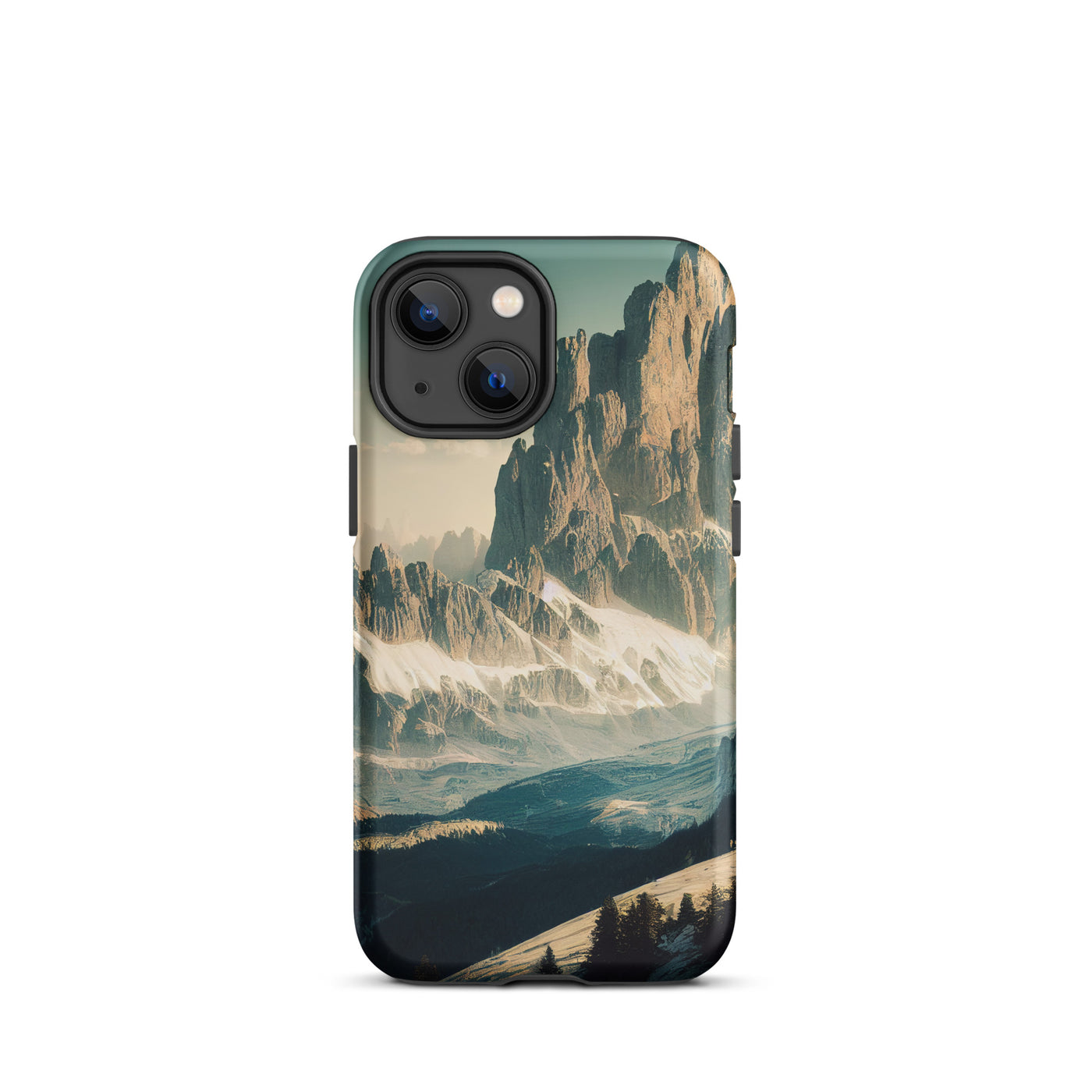 Dolomiten - Landschaftsmalerei - iPhone Schutzhülle (robust) berge xxx iPhone 13 mini