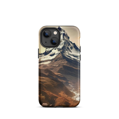 Matterhorn - Epische Malerei - Landschaft - iPhone Schutzhülle (robust) berge xxx iPhone 13 mini