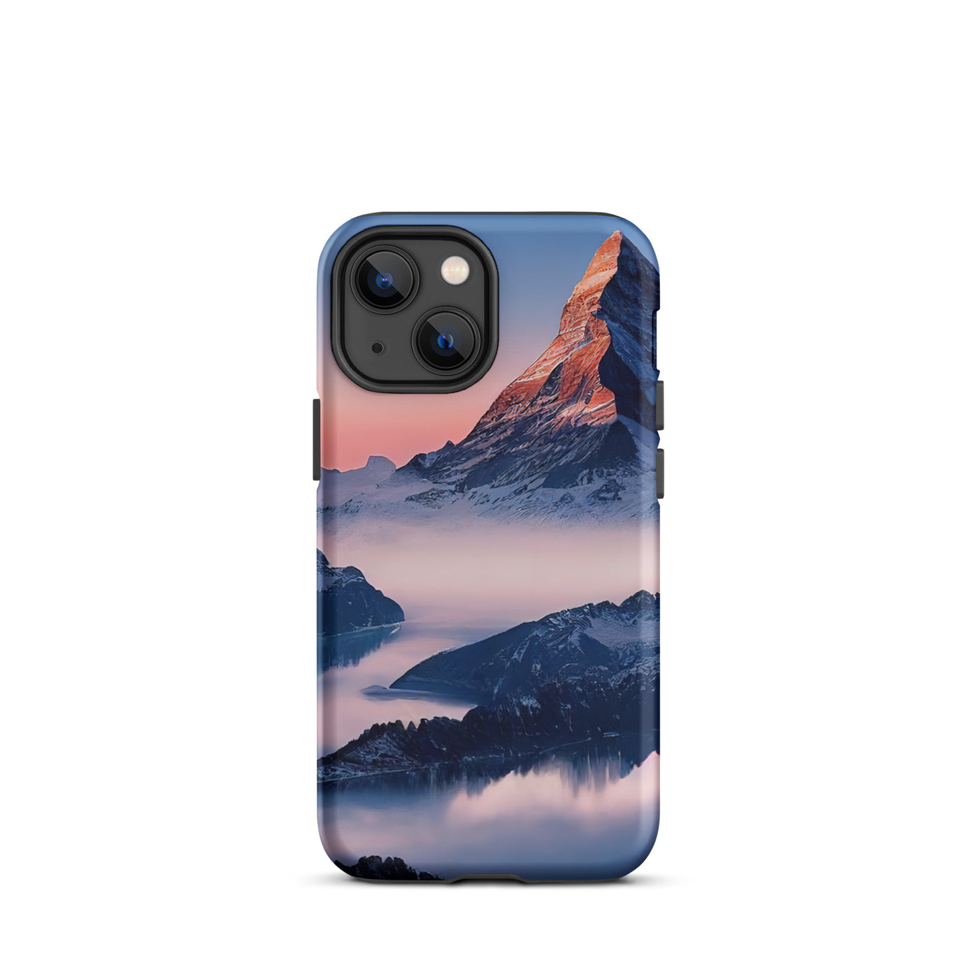 Matternhorn - Nebel - Berglandschaft - Malerei - iPhone Schutzhülle (robust) berge xxx iPhone 13 mini