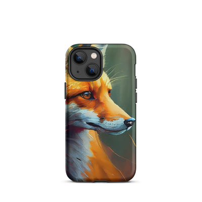 Fuchs - Ölmalerei - Schönes Kunstwerk - iPhone Schutzhülle (robust) camping xxx iPhone 13 mini