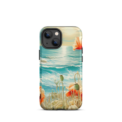 Blumen, Meer und Sonne - Malerei - iPhone Schutzhülle (robust) camping xxx iPhone 13 mini