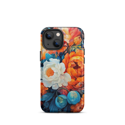 Bunte Blumen - Schöne Malerei - iPhone Schutzhülle (robust) camping xxx iPhone 13 mini