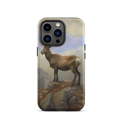 Steinbock am Berg - Wunderschöne Malerei - iPhone Schutzhülle (robust) berge xxx iPhone 13 Pro