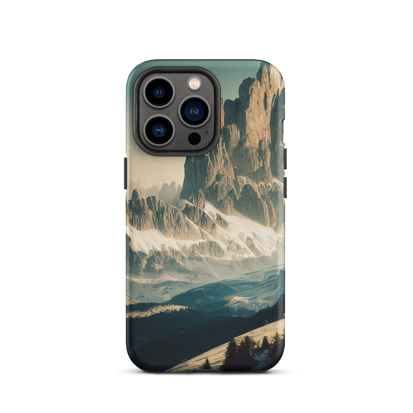 Dolomiten - Landschaftsmalerei - iPhone Schutzhülle (robust) berge xxx iPhone 13 Pro
