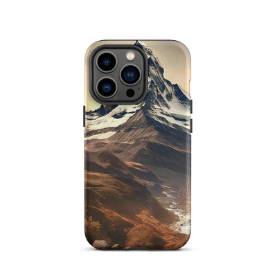 Matterhorn - Epische Malerei - Landschaft - iPhone Schutzhülle (robust) berge xxx iPhone 13 Pro