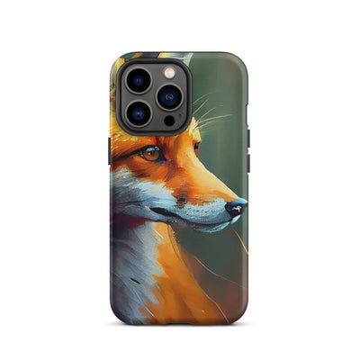 Fuchs - Ölmalerei - Schönes Kunstwerk - iPhone Schutzhülle (robust) camping xxx iPhone 13 Pro
