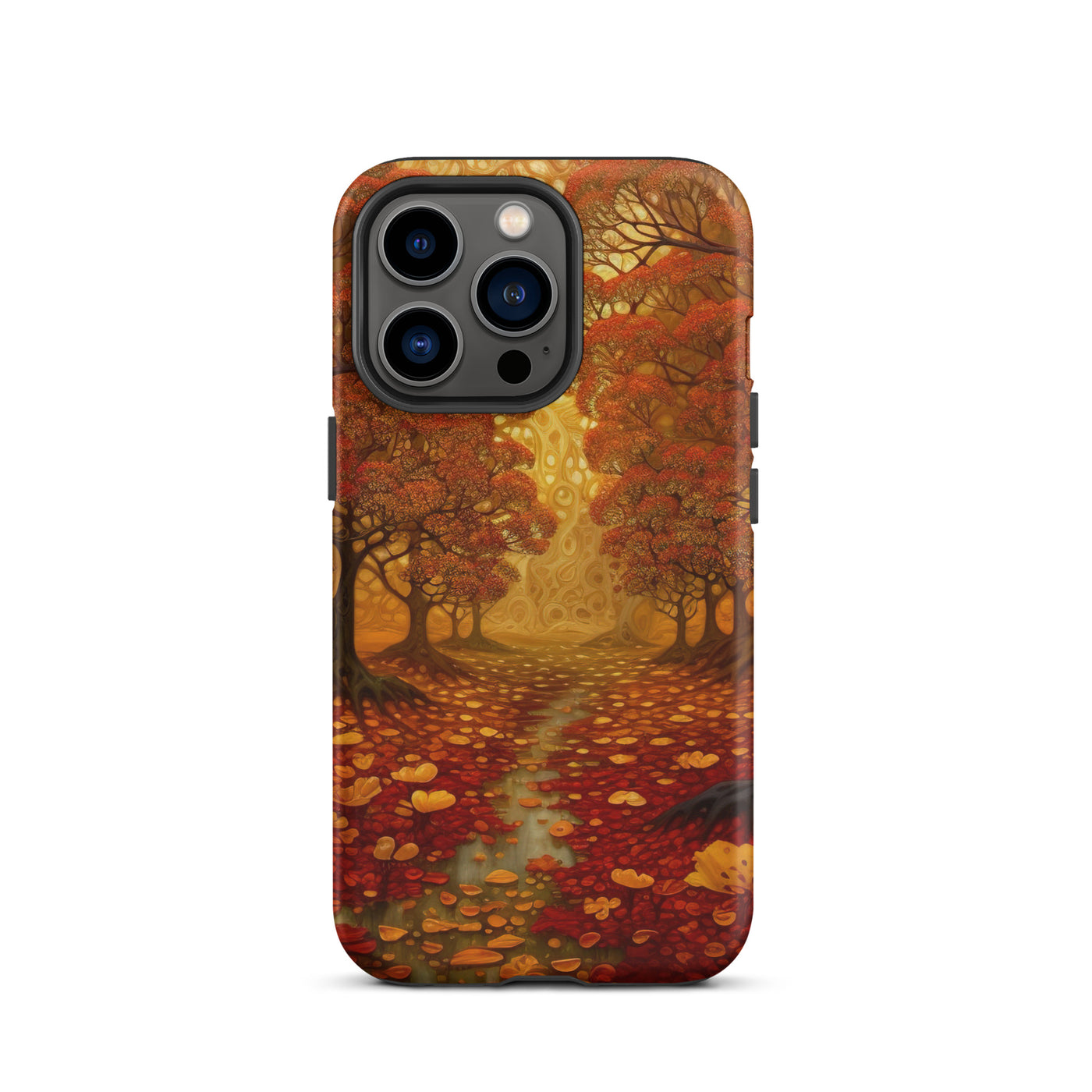 Wald im Herbst und kleiner Bach - iPhone Schutzhülle (robust) camping xxx iPhone 13 Pro