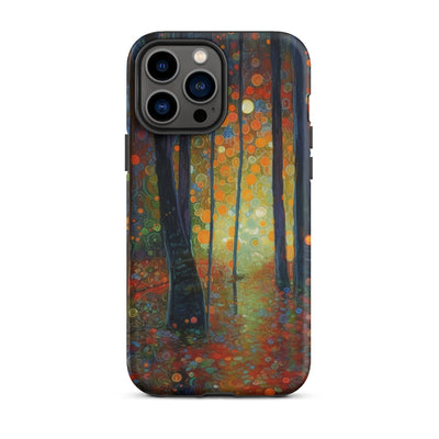 Wald voller Bäume - Herbstliche Stimmung - Malerei - iPhone Schutzhülle (robust) camping xxx iPhone 13 Pro Max