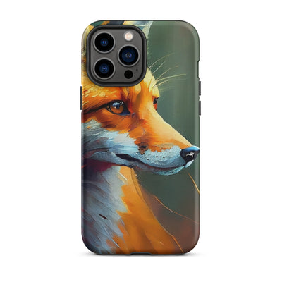 Fuchs - Ölmalerei - Schönes Kunstwerk - iPhone Schutzhülle (robust) camping xxx iPhone 13 Pro Max