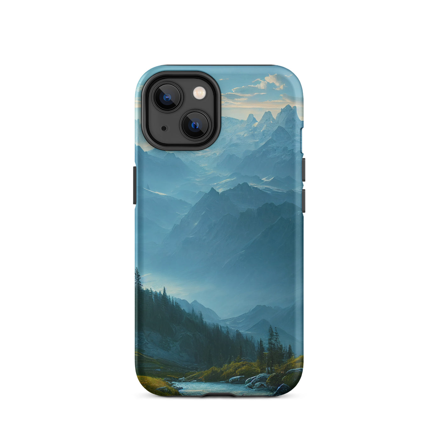 Gebirge, Wald und Bach - iPhone Schutzhülle (robust) berge xxx iPhone 14