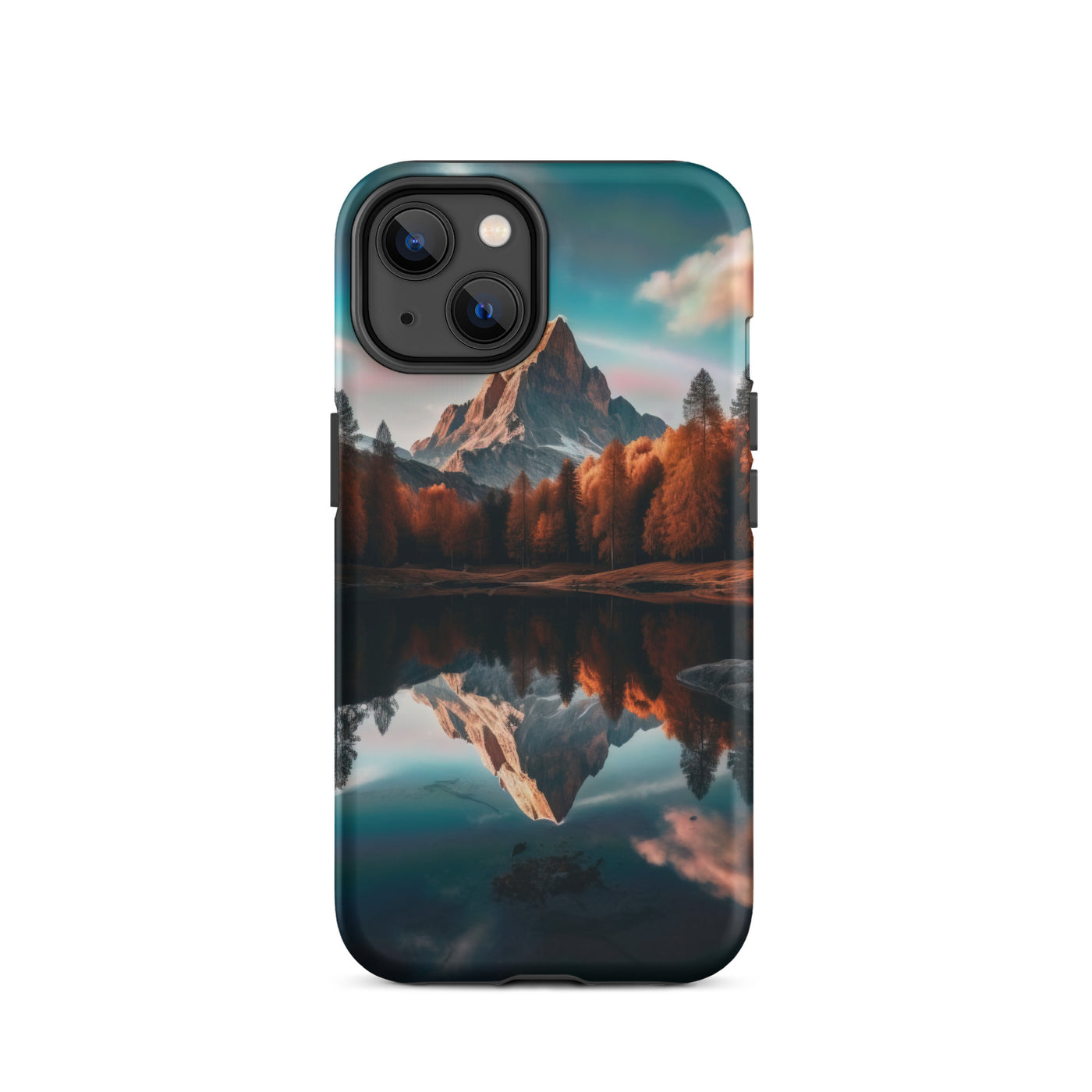 Bergsee, Berg und Bäume - Foto - iPhone Schutzhülle (robust) berge xxx iPhone 14