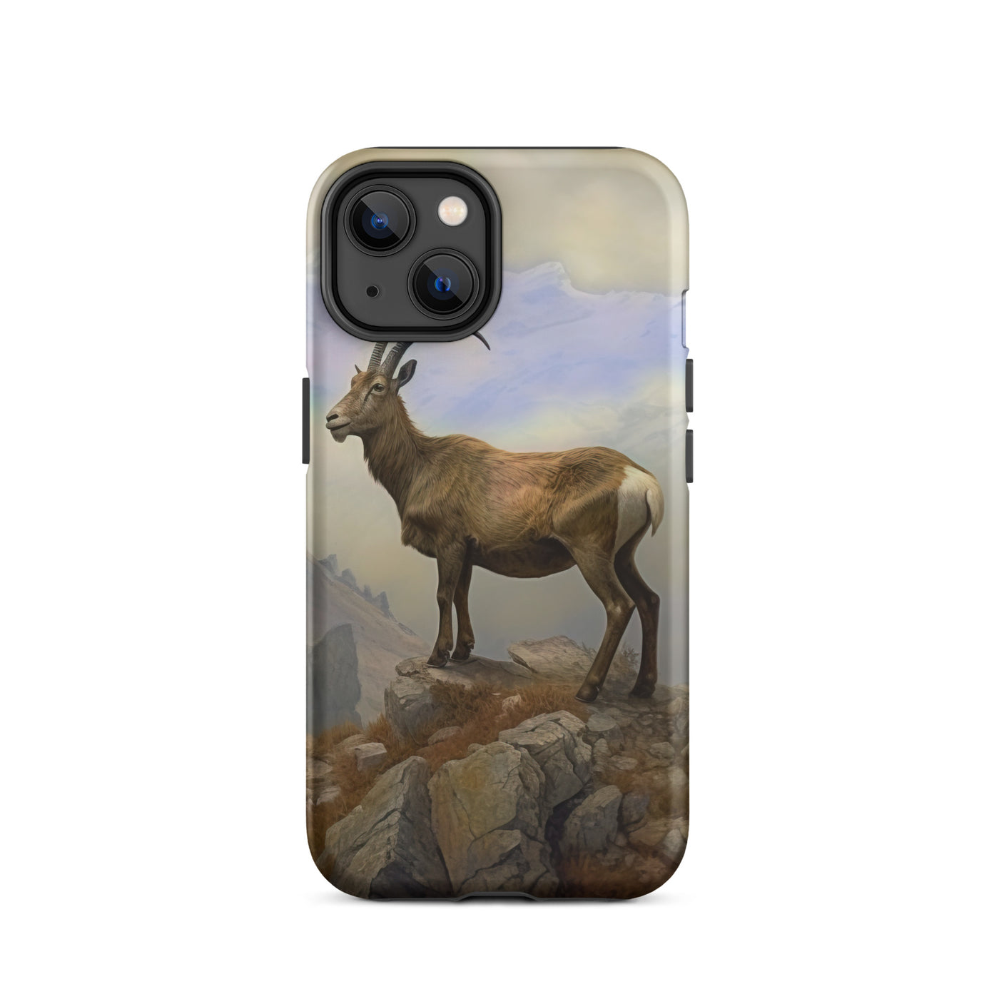 Steinbock am Berg - Wunderschöne Malerei - iPhone Schutzhülle (robust) berge xxx iPhone 14