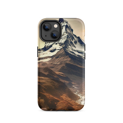 Matterhorn - Epische Malerei - Landschaft - iPhone Schutzhülle (robust) berge xxx iPhone 14