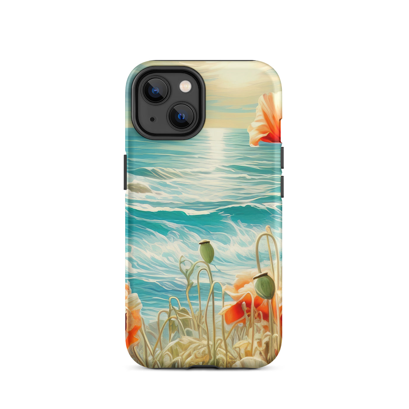 Blumen, Meer und Sonne - Malerei - iPhone Schutzhülle (robust) camping xxx iPhone 14