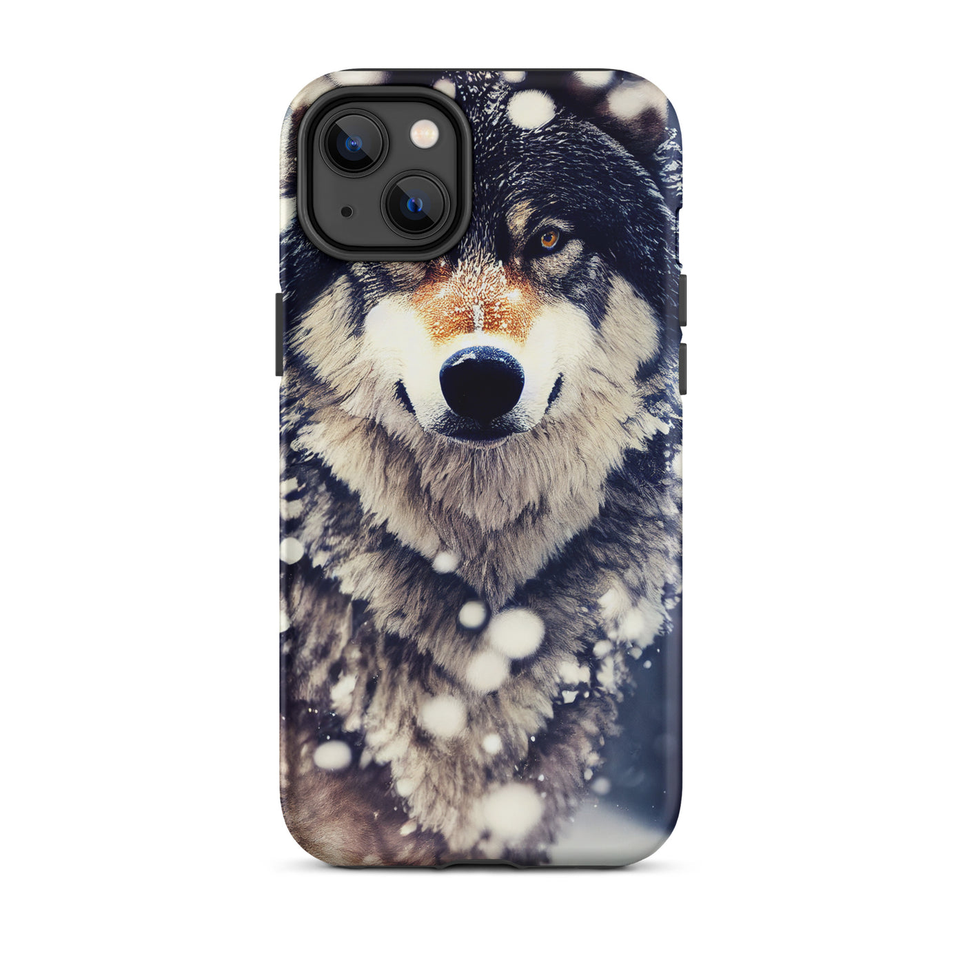 Wolf im Schnee - Episches Foto - iPhone Schutzhülle (robust) camping xxx iPhone 14 Plus