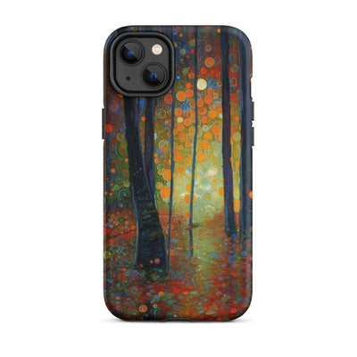 Wald voller Bäume - Herbstliche Stimmung - Malerei - iPhone Schutzhülle (robust) camping xxx iPhone 14 Plus