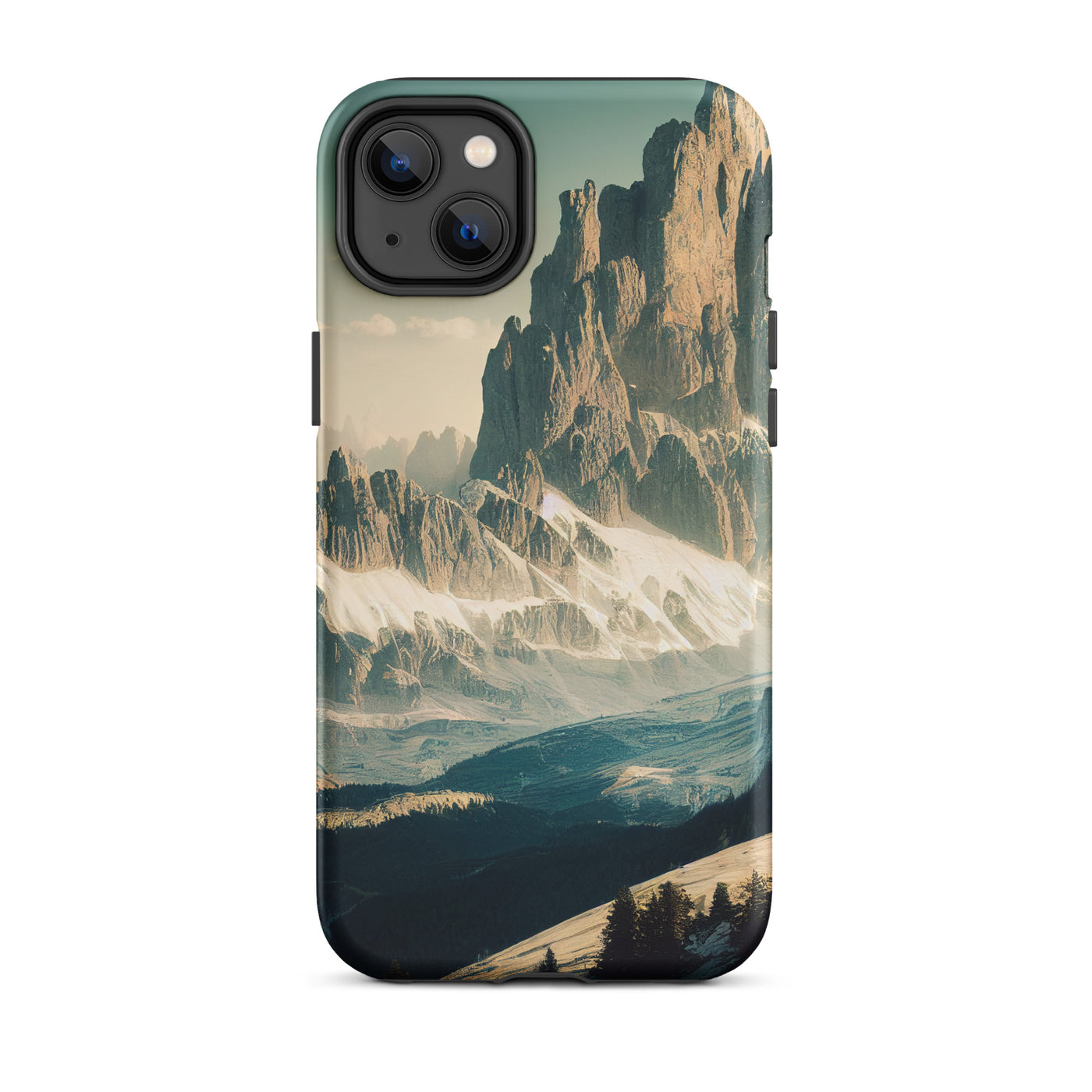 Dolomiten - Landschaftsmalerei - iPhone Schutzhülle (robust) berge xxx iPhone 14 Plus