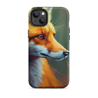 Fuchs - Ölmalerei - Schönes Kunstwerk - iPhone Schutzhülle (robust) camping xxx iPhone 14 Plus