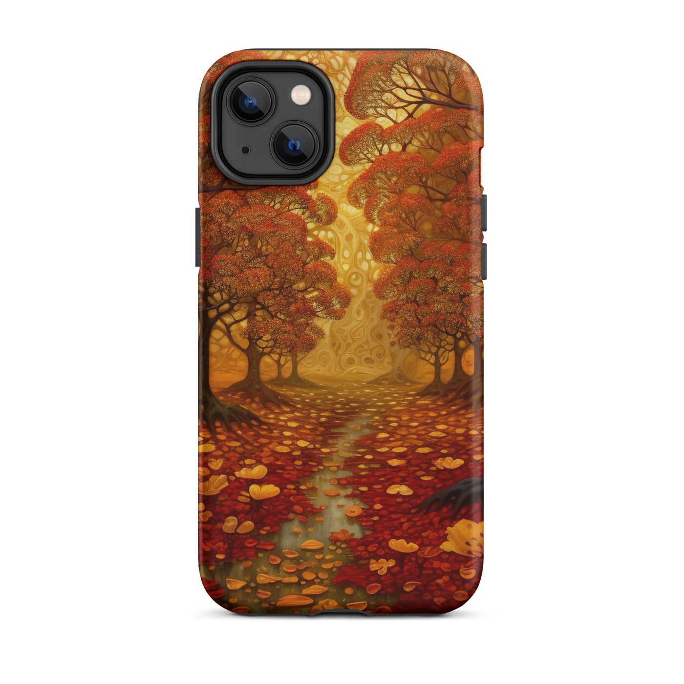Wald im Herbst und kleiner Bach - iPhone Schutzhülle (robust) camping xxx iPhone 14 Plus