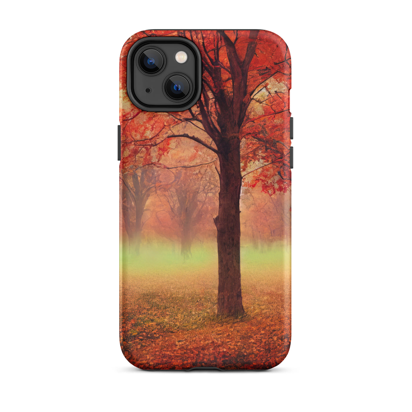 Wald im Herbst - Rote Herbstblätter - iPhone Schutzhülle (robust) camping xxx iPhone 14 Plus
