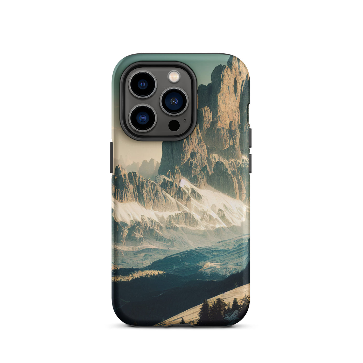 Dolomiten - Landschaftsmalerei - iPhone Schutzhülle (robust) berge xxx iPhone 14 Pro