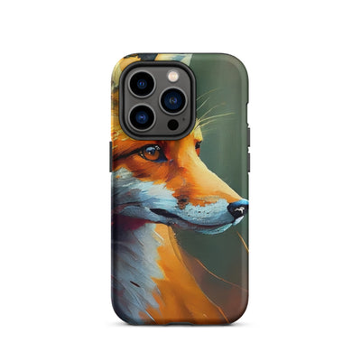 Fuchs - Ölmalerei - Schönes Kunstwerk - iPhone Schutzhülle (robust) camping xxx iPhone 14 Pro