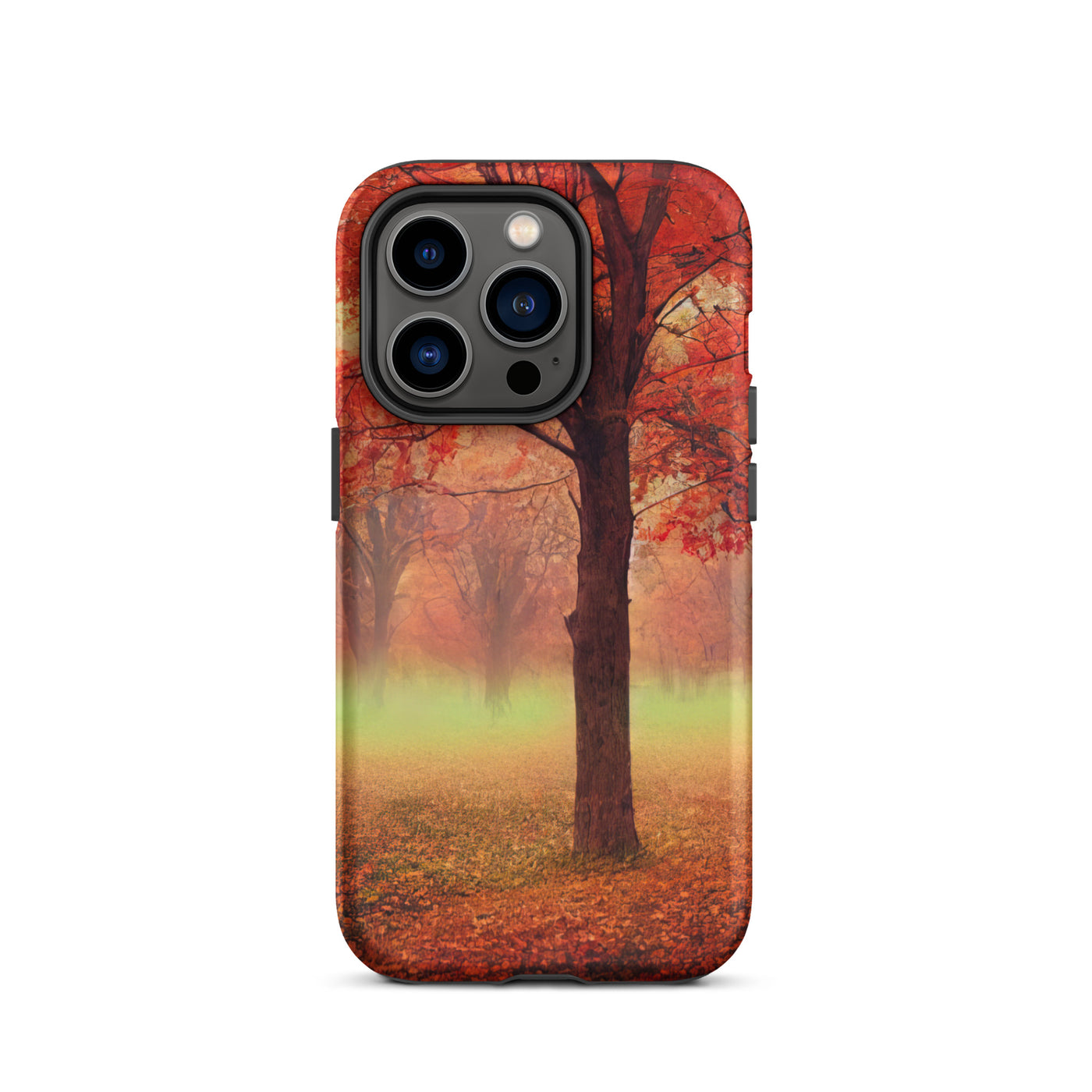 Wald im Herbst - Rote Herbstblätter - iPhone Schutzhülle (robust) camping xxx iPhone 14 Pro