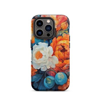 Bunte Blumen - Schöne Malerei - iPhone Schutzhülle (robust) camping xxx iPhone 14 Pro