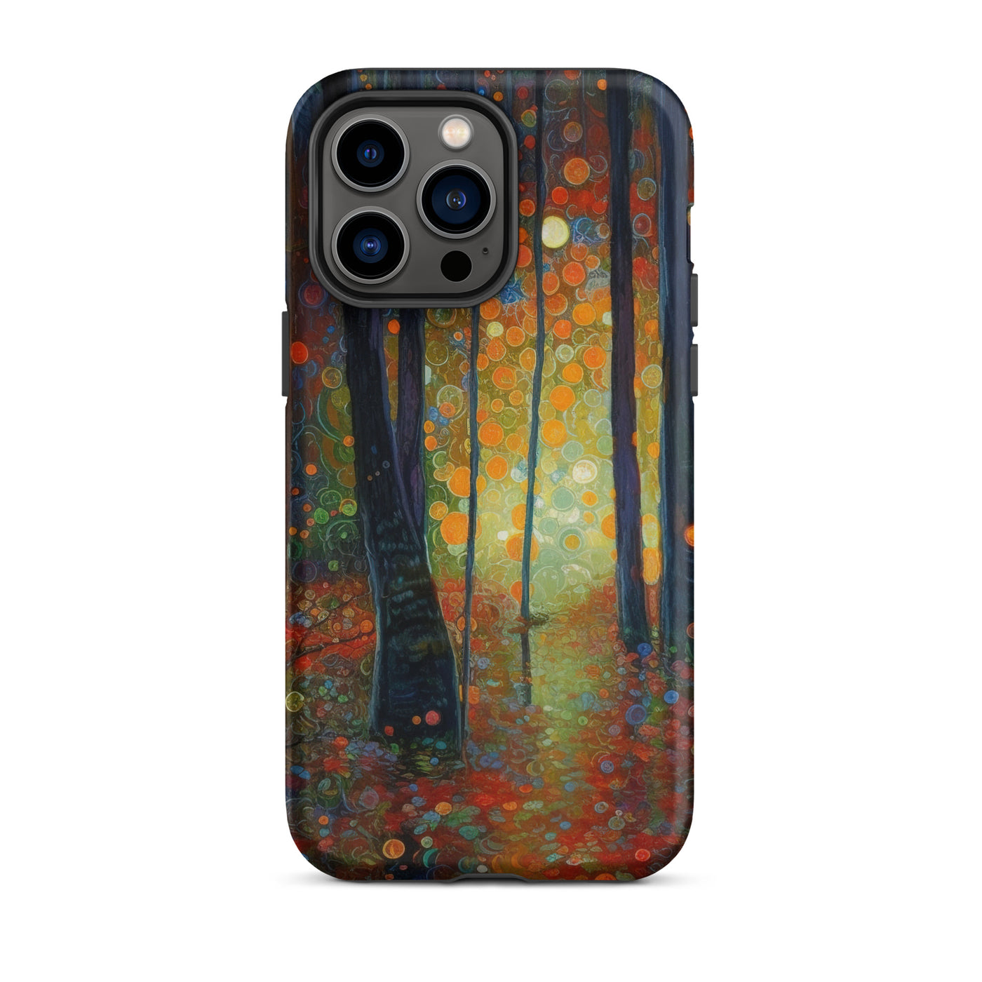 Wald voller Bäume - Herbstliche Stimmung - Malerei - iPhone Schutzhülle (robust) camping xxx iPhone 14 Pro Max