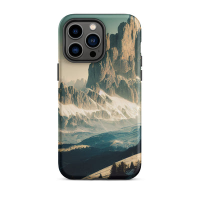 Dolomiten - Landschaftsmalerei - iPhone Schutzhülle (robust) berge xxx iPhone 14 Pro Max