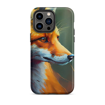 Fuchs - Ölmalerei - Schönes Kunstwerk - iPhone Schutzhülle (robust) camping xxx iPhone 14 Pro Max