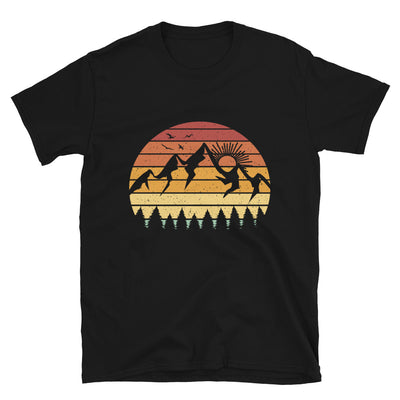 Berge Vintage - T-Shirt (Unisex) berge Schwarz