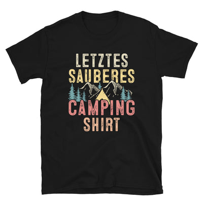 Letztes Sauberes Camping Shirt - T-Shirt (Unisex) camping Schwarz