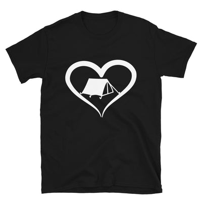 Zelt Und Herz - T-Shirt (Unisex) camping Black