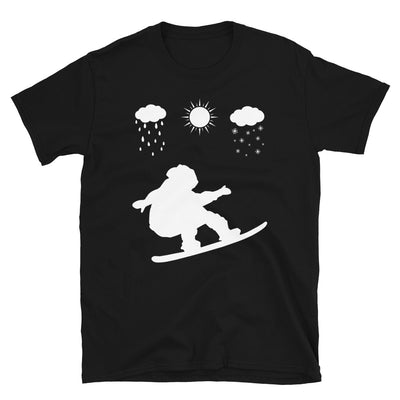 Alle Jahreszeiten Und Snowboarden - T-Shirt (Unisex) snowboarden Black