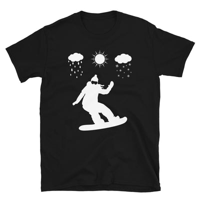 Alle Jahreszeiten Und Snowboarden - T-Shirt (Unisex) snowboarden Black