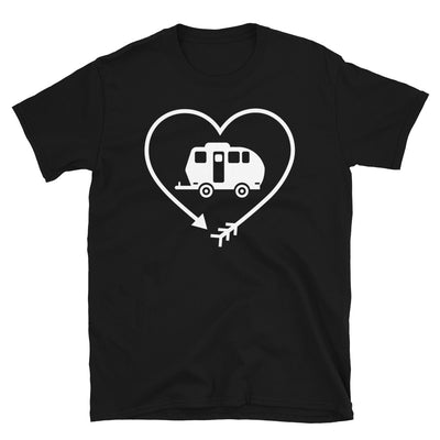 Pfeil, Herz Und Camping 2 - T-Shirt (Unisex) camping Black