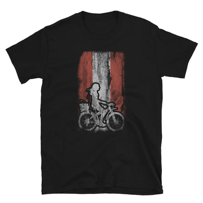 Österreich-Flagge 2 Und Radfahren - T-Shirt (Unisex) fahrrad Black