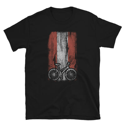 Österreich-Flagge Und Radfahren - T-Shirt (Unisex) fahrrad Black