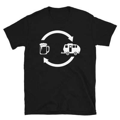 Bier, Pfeile Laden Und Camping 2 - T-Shirt (Unisex) camping Black