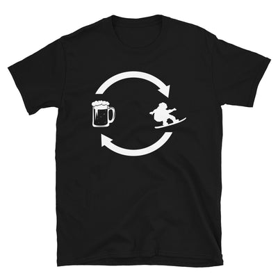 Bier, Laden Und Snowboarden - T-Shirt (Unisex) snowboarden Black