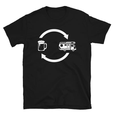 Bier, Laden Und Camping - T-Shirt (Unisex) camping Black