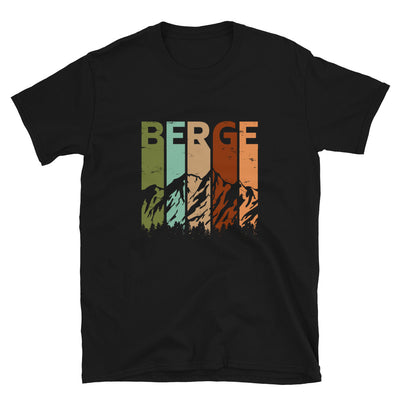 Berge - Vintage - T-Shirt (Unisex) berge Black