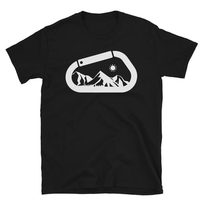 Bergkarabiner - T-Shirt (Unisex) klettern Black